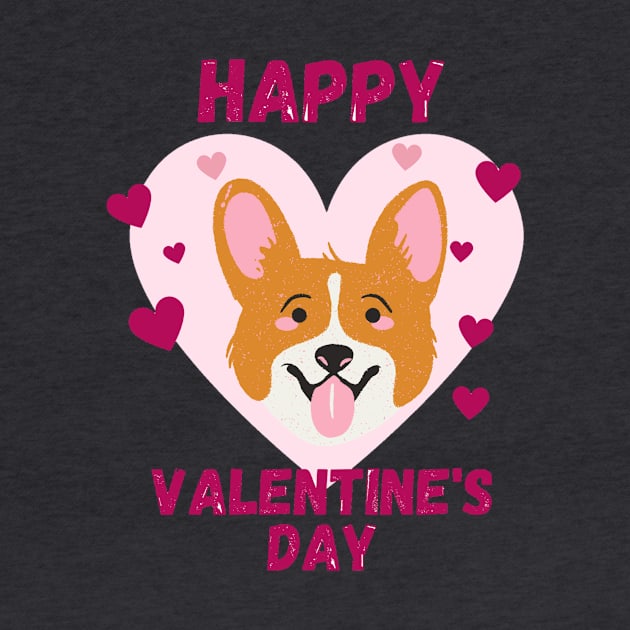 Happy Valentines Day - Corgi by LukjanovArt